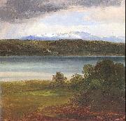 Christian Ernst Bernhard Morgenstern View Across Lake Starnberg to the Benedikte oil painting artist